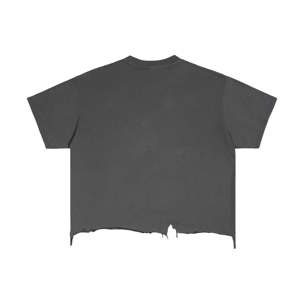 “F.P.D” Jesus Distressed Hem Tee